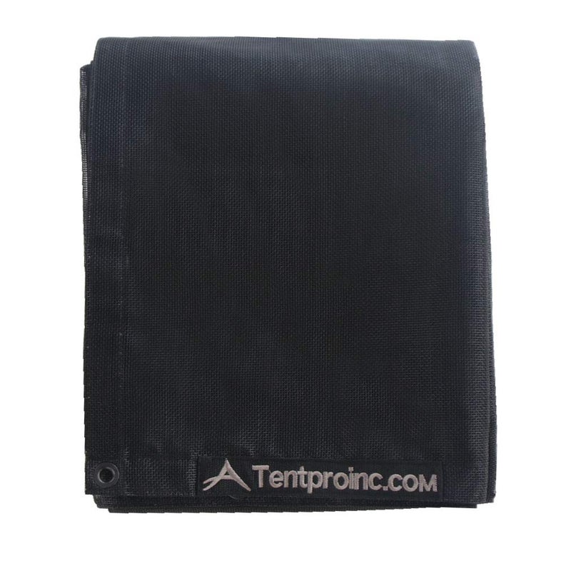 Leaveshade Dump Truck Mesh Tarp 8'X15' -(Black) Heavy Duty Cover with 6'' Pocket Reinforced Double Needle Stitch Webbing Ripping Tearing Stop, No Rust Thicker Brass Grommets - Image 2